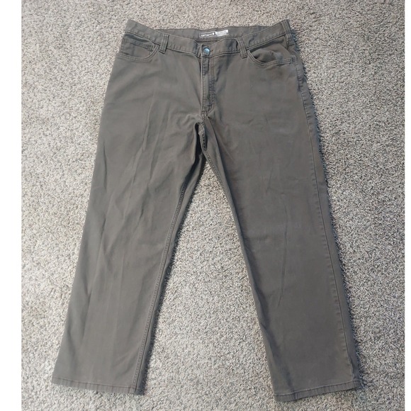 Carhartt Other - Carhartt Pants Mens 40x30 Gray Relaxed Fit Canvas Work Utility Trousers 5-Pocket